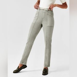 SPANX Gray Straight Leg Pants